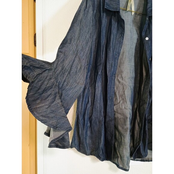 Liverpool Women's Jacket Navy Blue Size Medium Flare Sleeves - Picture 5 of 7